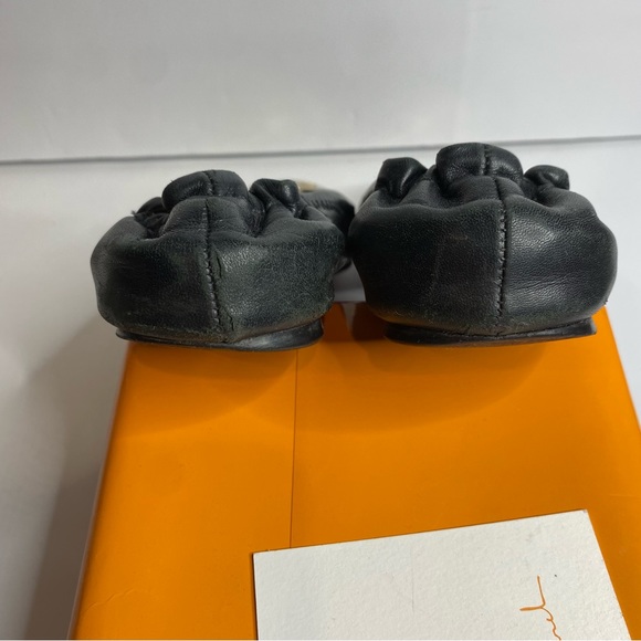 Tory Burch Black leather Reva flats 7.5 - Picture 4 of 9